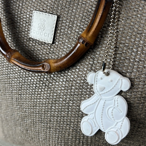 Gucci Raffia Bamboo Handles Straw Tote ✅COA Included - Picture 4 of 16